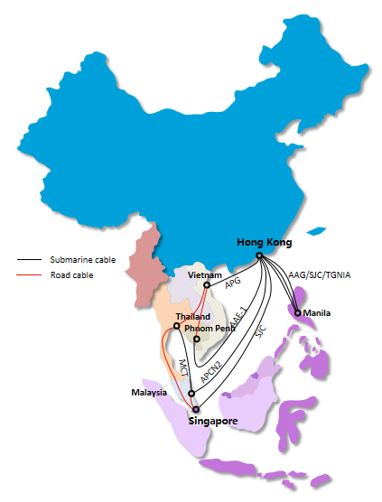 Hong Kong - Southeast Asia route